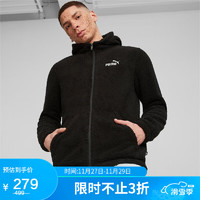 PUMA 彪马 男子 基础仿羊羔绒外套 679663-01黑色 亚洲码M(175/96A)