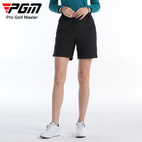 PGM高尔夫裤子女士秋冬加棉运动短裤 光发热内里弹力腰带舒适保暖 KUZ171-黑色 XL