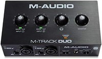 M-AUDIO M-Track Duo – 用于录音、流媒体和播客的 USB 音频接口 具有双 XLR、线路