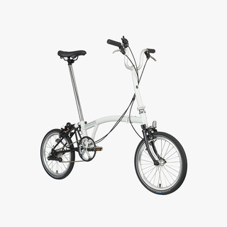 BROMPTON 小布A Line 哑光白 M把3速E版轻便便携折叠自行车