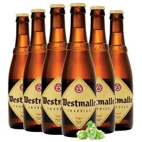 Westmalle 西麦尔 精烈精酿 高度 修道士啤酒 比利时进口 330ML*6 西麦尔三料啤