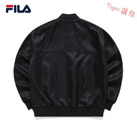 斐乐（FILA） 斐乐男士外套2022年春季休闲开衫运动百搭夹克 正黑色-HBK 170/92A/M