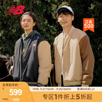 NEW BALANCE NB23男女同款秋冬潮流棒球服夹棉运动外套保暖棉服外套 BK AMJ33332 L