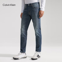 Calvin Klein  Jeans24春季男士通勤合体微弹水洗锥形楔形牛仔裤J324982 1BJ-牛仔深蓝 29