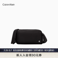 Calvin Klein女包24春季简约方标小众宽肩带单肩斜挎方块吐司包DH3511 001-太空黑 OS