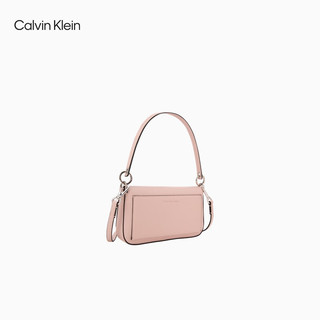 卡尔文·克莱恩 Calvin Klein 女包24春季时尚小众翻盖可拆卸肩带单肩斜挎腋下包DH3507 665-藕荷粉 OS