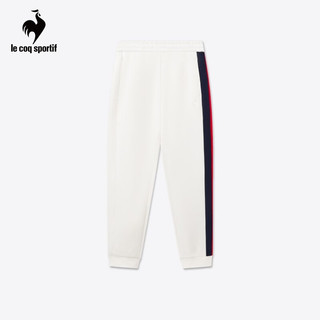 乐卡克 法国公鸡男款三色系列针织休闲裤运动裤CB-4512234 原白色 /WAS XL