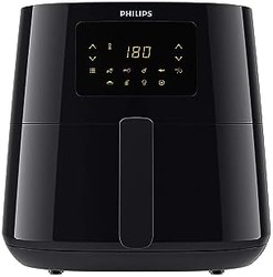 PHILIPS 飞利浦 Essential Airfryer 快速空气技术, 1.2 千克, 6.2 升, 2000 瓦, 5 份, 黑色 HD9270/91