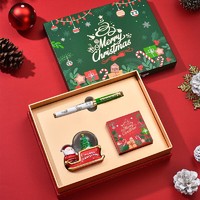 DUKE 公爵 钢笔墨水礼盒套装 933#圣诞雪车水晶球套装（绿色钢笔）
