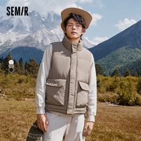 森马 Semir马甲男宽松工装风外套山系年冬季保暖立领背心韩系潮时尚