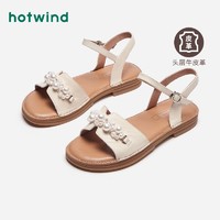 热风夏季女士时尚凉鞋H50W3219