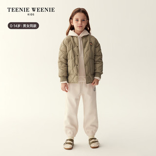 Teenie Weenie Kids小熊童装男女童宝宝菱格轻薄羽绒服 藏青色 130cm