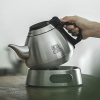 吉谷 304不锈钢恒温烧水壶 茶壶 0.8L TA008（不锈钢砂光）