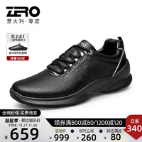 ZERO 零度Zero男鞋聚热舱鞋 运动鞋运动休闲鞋 雅痞黑 43