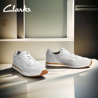 Clarks其乐男鞋休闲鞋男时尚潮流阿甘鞋男舒适运动鞋鞋女鞋 白色（男款）261577947 41