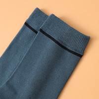 JEANSWEST 真维斯 男装简约休闲运动长筒袜 冬季 纯色男士提间长袜JW 银灰2050 F