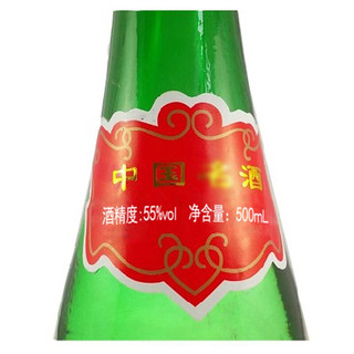 西凤酒 经典老绿瓶凤香型白酒 口粮酒 高脖绿瓶 55度 500mL 1瓶