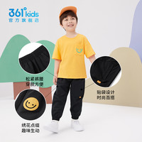 361°361童装男童透气九分裤小童儿童运动裤子休闲裤轻薄长裤
