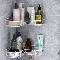 88VIP：BL 浴室卫生间置物架厕所洗手间免打孔壁挂三角架化妆品收纳架壁挂