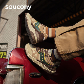 saucony 索康尼 CROSS 90回家特别款经典复古休闲鞋男女板鞋卡基绿40.5