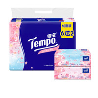 Tempo 得宝 抽纸 4层90抽8包（160mmx195mm）