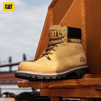 CAT卡特马丁靴经典大黄靴工装靴男靴户外加固防滑短靴 亮黄 41
