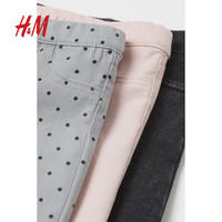 H&M HM童装女婴牛仔裤冬季休闲舒适松紧腰弹力打底裤3条装0852953