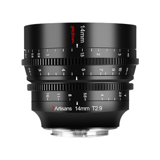 七工匠14mm T2.9 Cine全画幅超广角电影镜头适用于FX3 FE/Z/RF/L