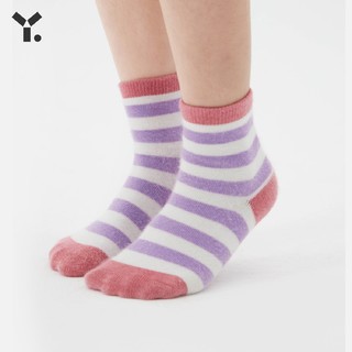 ALL BLU 幼岚 秋冬新款柔软袜子透气保暖服帖儿童罗纹低筒袜