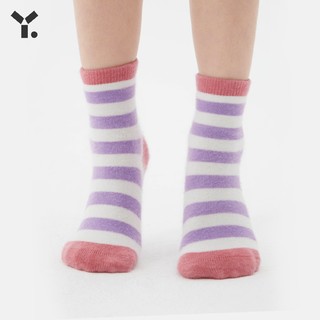 ALL BLU 幼岚 秋冬新款柔软袜子透气保暖服帖儿童罗纹低筒袜