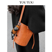 TOUTOU冬水桶包高级感复古百搭通勤包子母托特包斜挎包