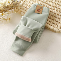 七仔福娃 儿童加绒加厚打底裤秋冬保暖宝宝裤子男女童保暖裤 奥粒绒裤子 110cm