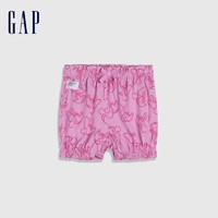 【迪士尼联名】Gap新生婴儿夏季纯棉869369儿童装爬爬裤