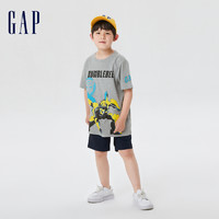 Gap 盖璞 男童短袖659073儿童装纯棉T恤