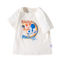 88VIP：迷你巴拉巴拉 儿童短袖T恤2021夏装男女宝宝纯棉T
