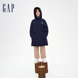 Gap 盖璞 儿童长款连帽羽绒服 大童款