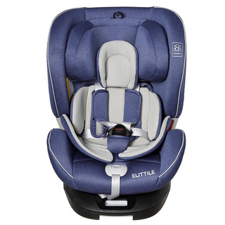 elittle 逸乐途 elittile 儿童安全座椅 ISOFIX360度旋转 魅海蓝-暗夜版