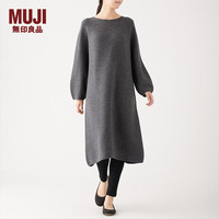 MUJI 無印良品 无印良品 MUJI 女式 弹力 罗纹织 十分长收腿裤 DGA32C2A 打底裤 黑色 L