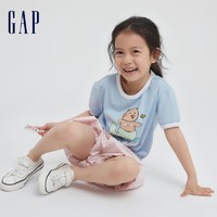 【盲盒T】Gap女童纯棉LOGOT恤764652儿童装亲子短袖