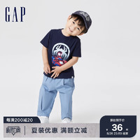 【漫威联名】Gap男幼童短袖T恤667305儿童装休闲上衣