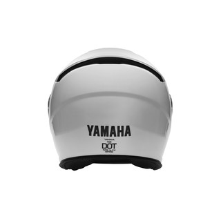 YAMAHA摩托车电动车头盔 3C认证男女四季通用轻便帽 四分之三盔秋冬 白色（贴面版型） M
