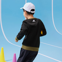 adidas 阿迪达斯 官网男儿童冬季圆领套头运动卫衣H40304 H40305