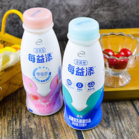yili 伊利 每益添小白乳0脂肪活菌型乳酸菌330ml瓶装低温酸牛奶饮料 每益添原味330ml*6瓶