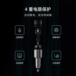 ZMI 车载充电器PD65W快充点烟器转换插头适用于苹果iPhone15Pro