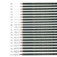 88VIP：uni 三菱铅笔 美术生必备！9800素描绘图六角杆书写铅笔2BHB6BF多个型号