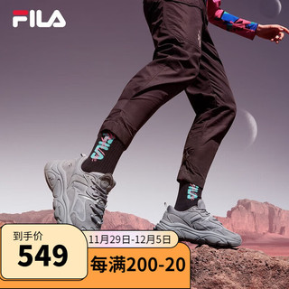 斐乐（FILA）FILA（斐乐）男子跑步鞋MARS II火星二代复古运动鞋 合金灰-AL 40.5