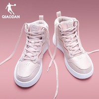 QIAODAN 乔丹 中国乔丹运动鞋女冬季新款女鞋官方正品休闲鞋子空军一号高帮板鞋