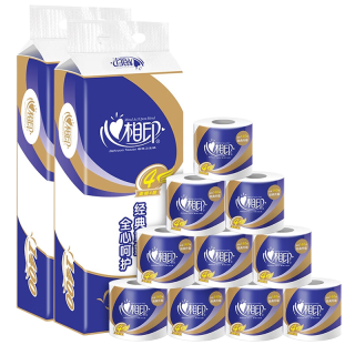 心相印 心柔系列有芯卷纸4层140克20提装