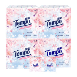 Tempo 得宝 手帕纸樱花季限定印花4层加厚48包纸巾便携装