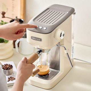 Bear 小熊 意式咖啡机家用小型半全自动蒸汽打奶泡一体机办公室煮咖啡壶